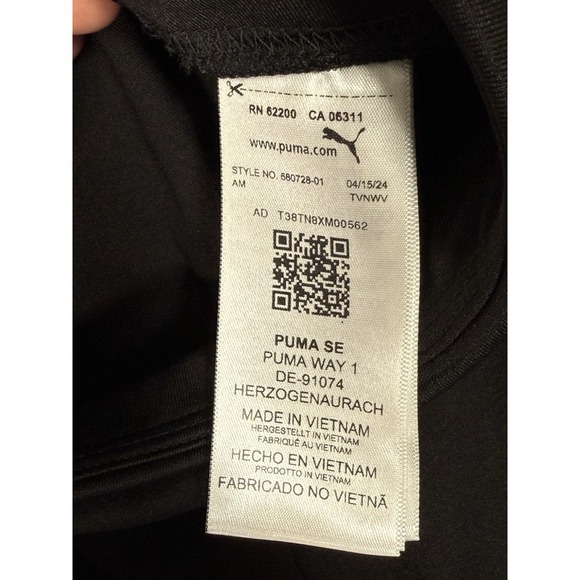 Puma Solid Pants Women 2XL Jogger Pants Sport Active Black Plus Size XXL NWT - Picture 5 of 10